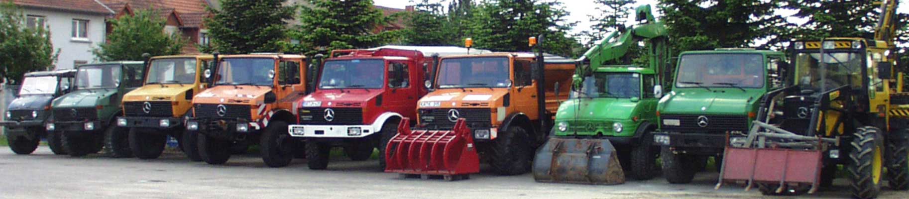 Unimog U406 , Unimog U1000 , Unimog , U1800 , Unimog U1600 , Unimog U1300L , Unimog U1400 , Unimog U406 , Unimog U1000 , MB-trac 900 turbo